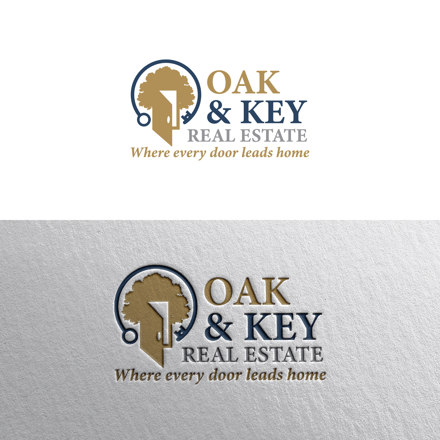 Logo Design by Maxo-Biz for Oak and Key Real Estate  | Design #36069222