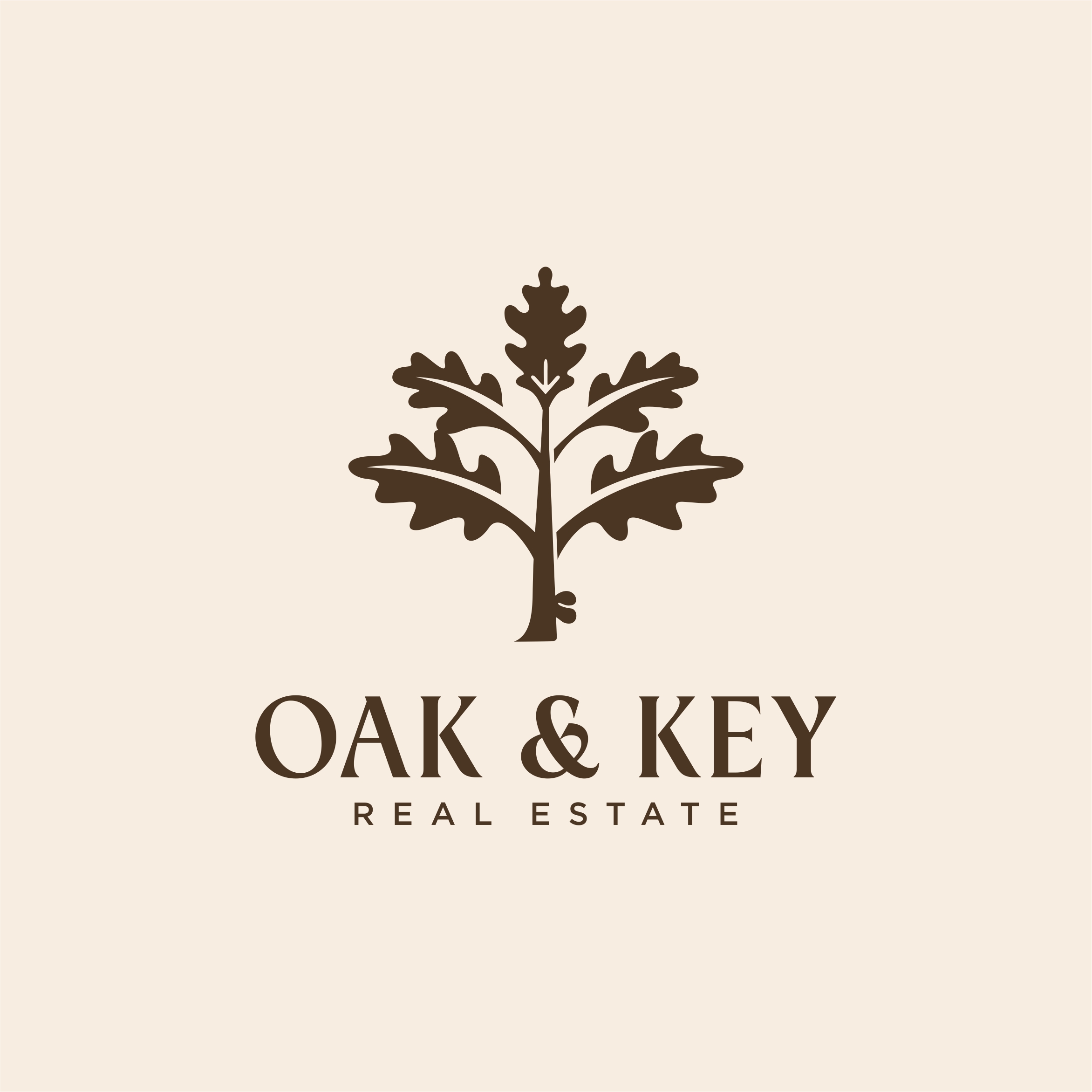 Logo Design by triadicart for Oak and Key Real Estate  | Design #36088805