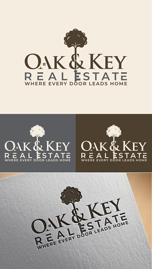 Logo Design by Imran_me for Oak and Key Real Estate  | Design #36066395