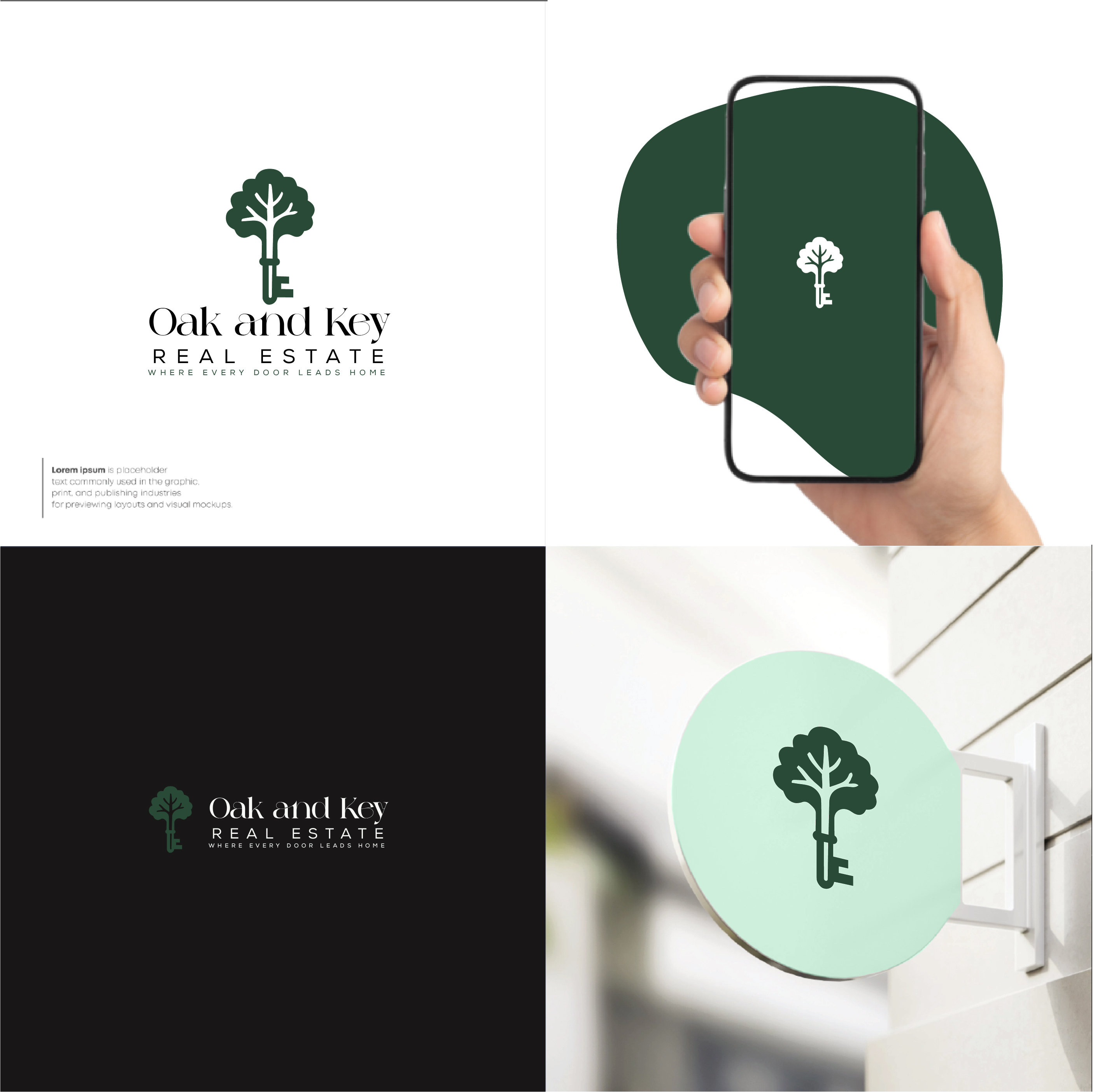 Logo Design by saifysyed Studio for Oak and Key Real Estate  | Design #36086420