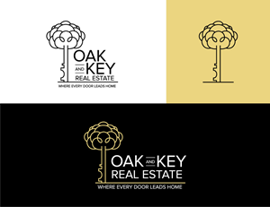 Diseño de Logo por Cre@8ive.Colors para Oak and Key Real Estate  | Diseño: #36071093