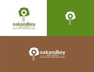Logo Design by Cre@8ive.Colors for Oak and Key Real Estate  | Design: #36071094