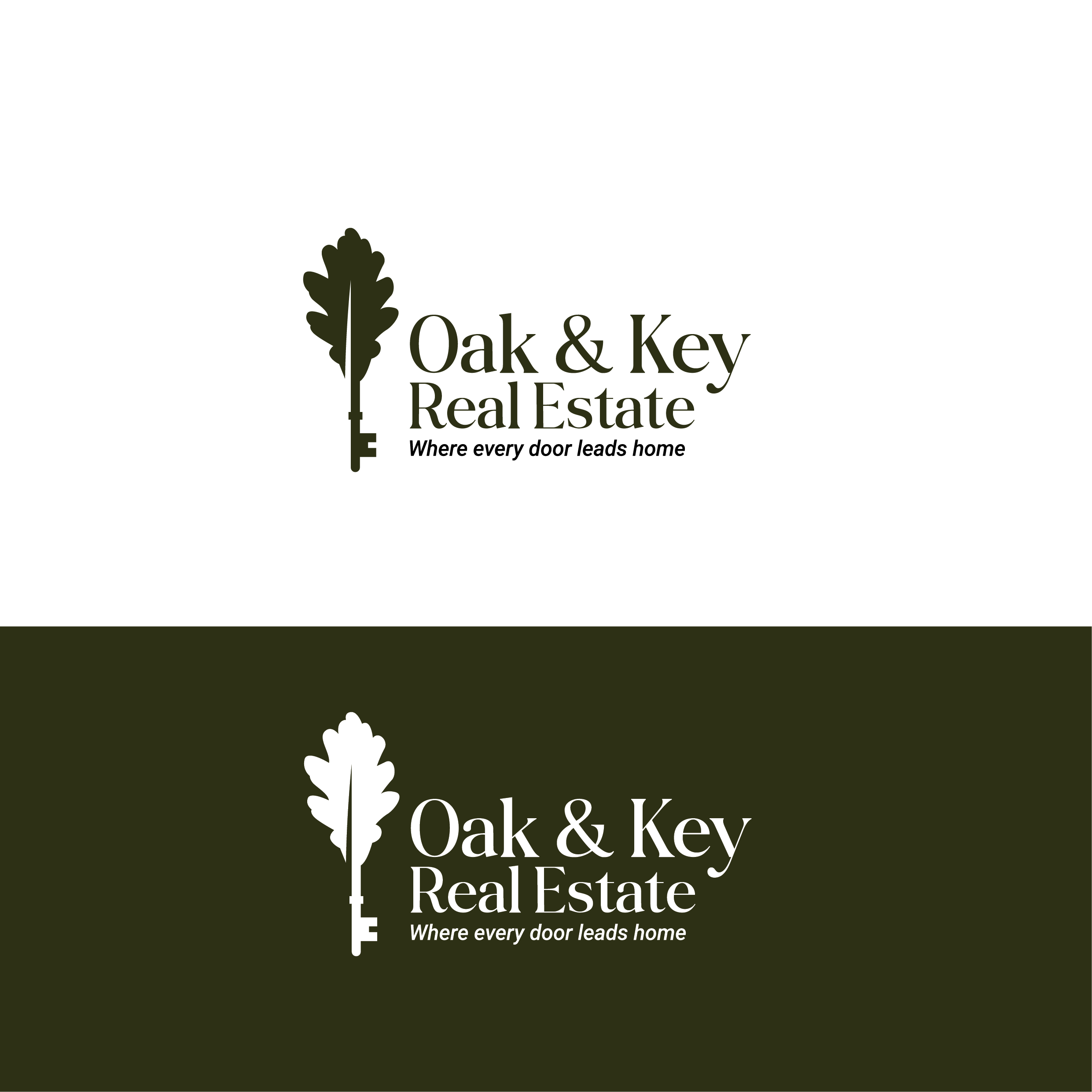 Logo Design by dskyvbc for Oak and Key Real Estate  | Design #36066799