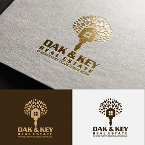 Logo Design by teddy_sign for Oak and Key Real Estate  | Design: #36102063