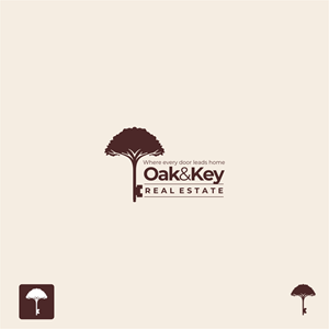 Diseño de Logo por MAhi2014 para Oak and Key Real Estate  | Diseño: #36088522