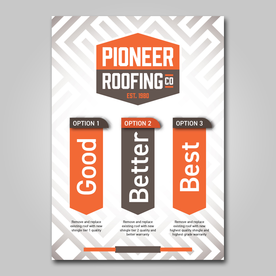 Flyer Design by YourLogoMaster for Pioneer Roofing Company | Design #36076038
