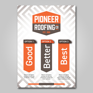 Flyer Design by YourLogoMaster for Pioneer Roofing Company | Design: #36076038