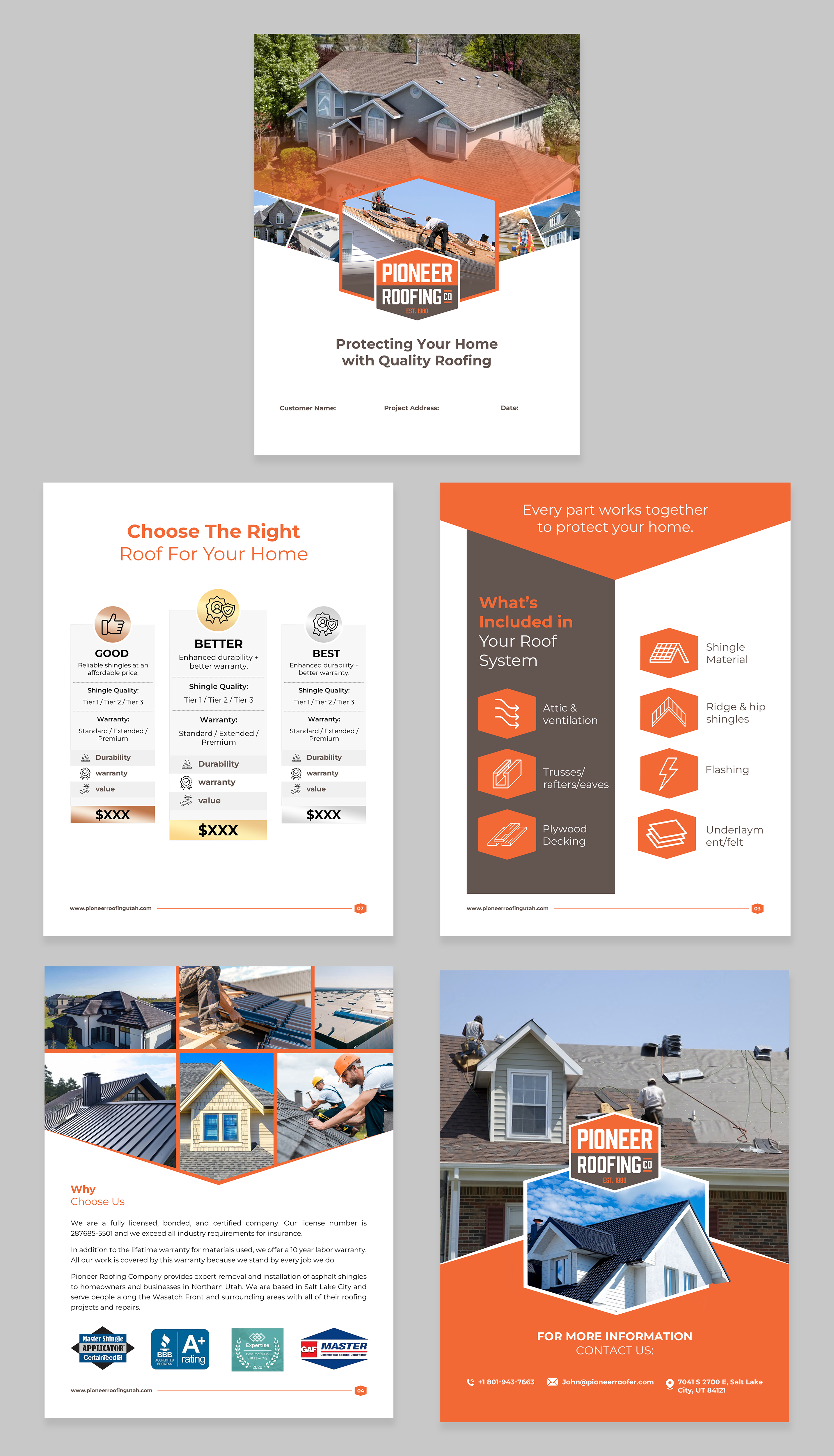 Flyer Design by designcircle for Pioneer Roofing Company | Design #36079244