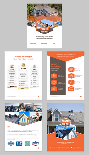 Flyer Design by designcircle for Pioneer Roofing Company | Design: #36079244
