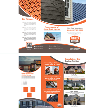 Flyer Design by SubornaA for Pioneer Roofing Company | Design #36076418