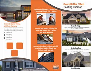 Flyer Design by SubornaA for Pioneer Roofing Company | Design: #36076420
