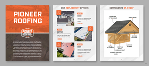 Flyer Design by pb for Pioneer Roofing Company | Design: #36075739