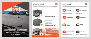 Flyer Design by pb for Pioneer Roofing Company | Design: #36075742