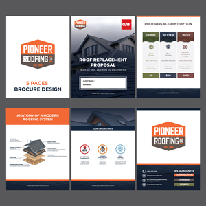 Flyer Design by psychophic for Pioneer Roofing Company | Design #36069048