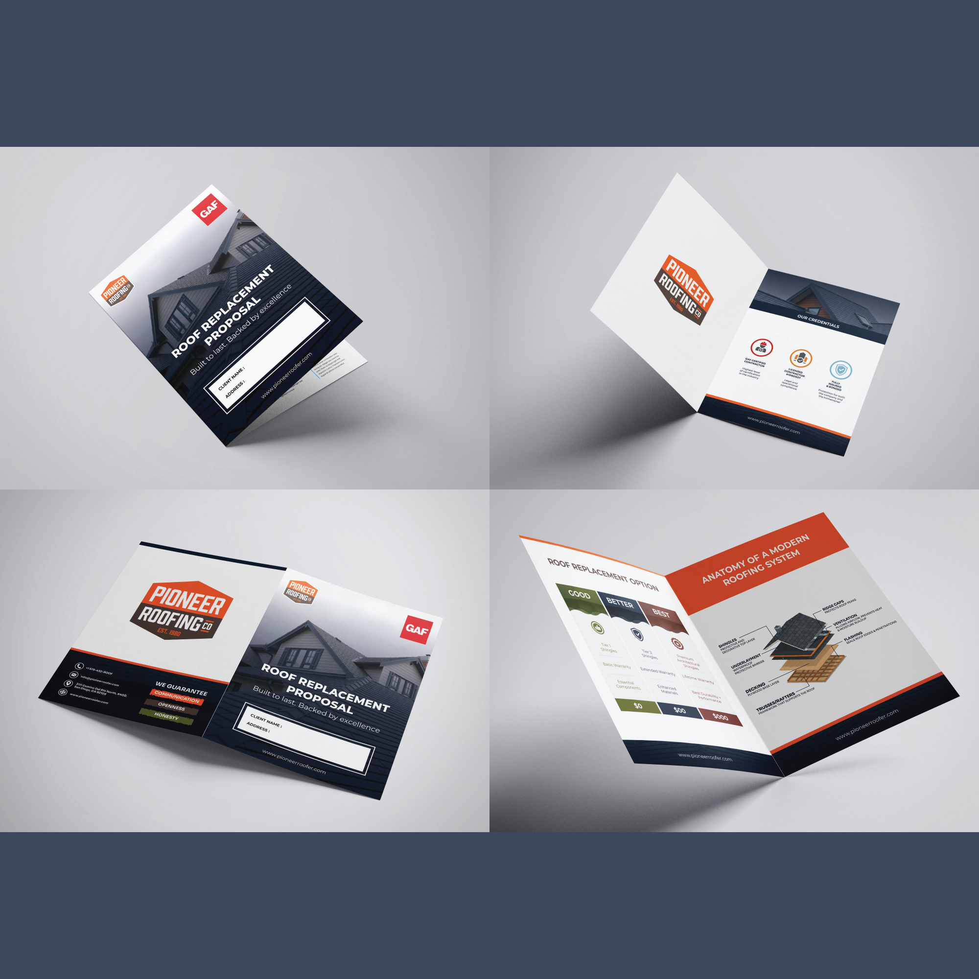 Flyer Design by psychophic for Pioneer Roofing Company | Design #36070648