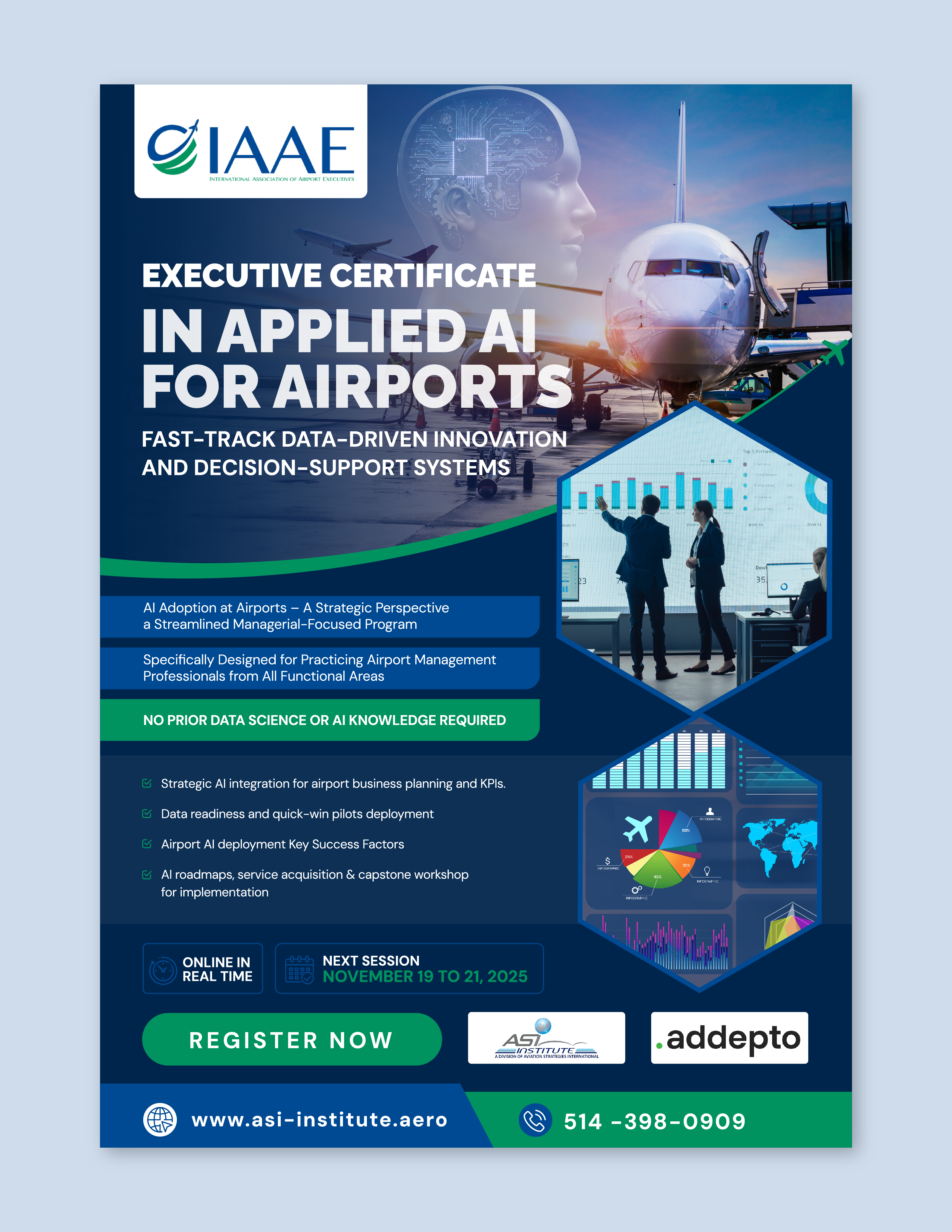 Flyer-Design von CRE.TIVE für Aviation Strategies International | Design #36087380