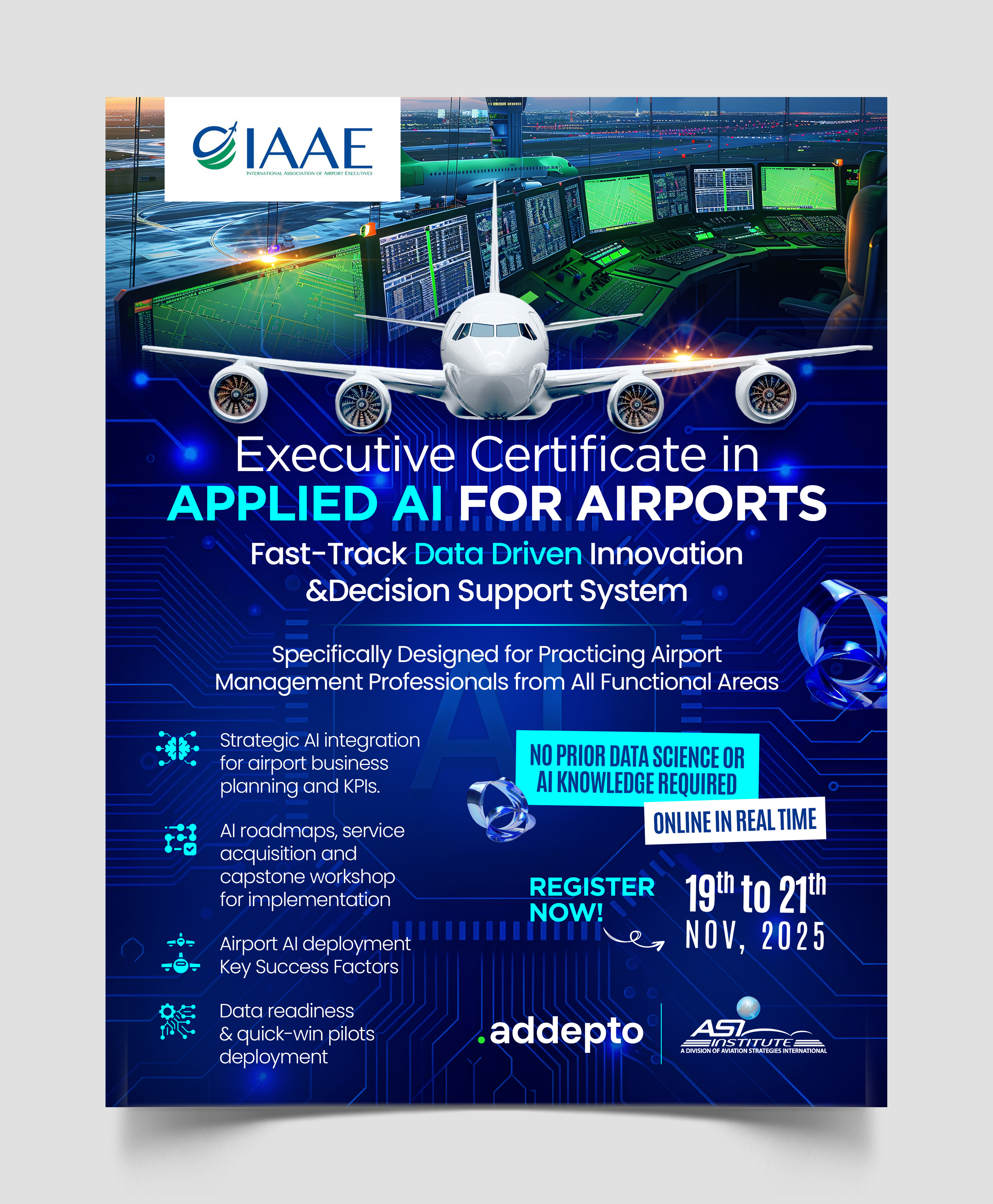 Flyer Design by Graphic Guy for Aviation Strategies International | Design #36090127