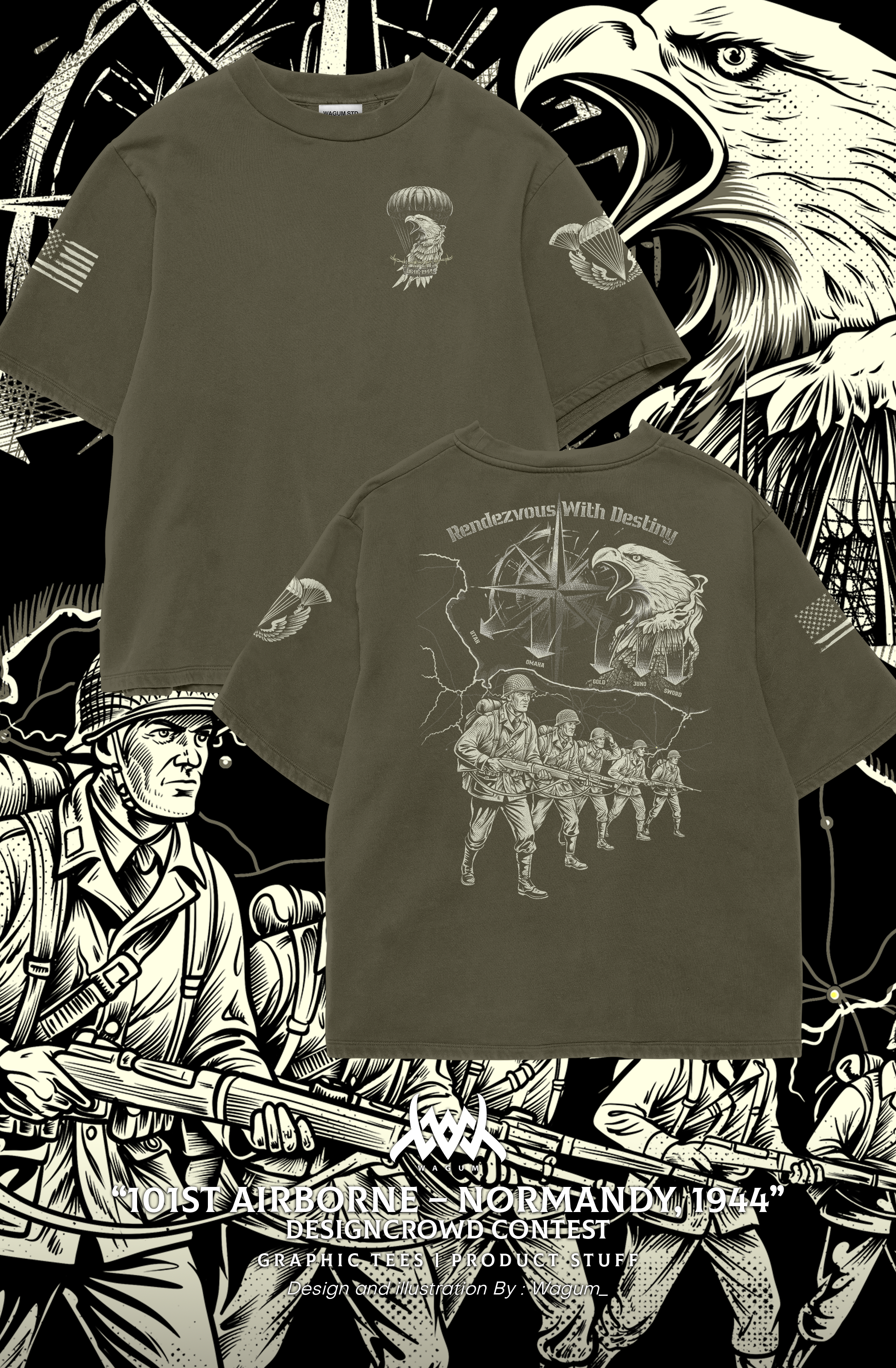 T-Shirt-Design von WAGUM Studio für dieses Projekt | Design #36097143