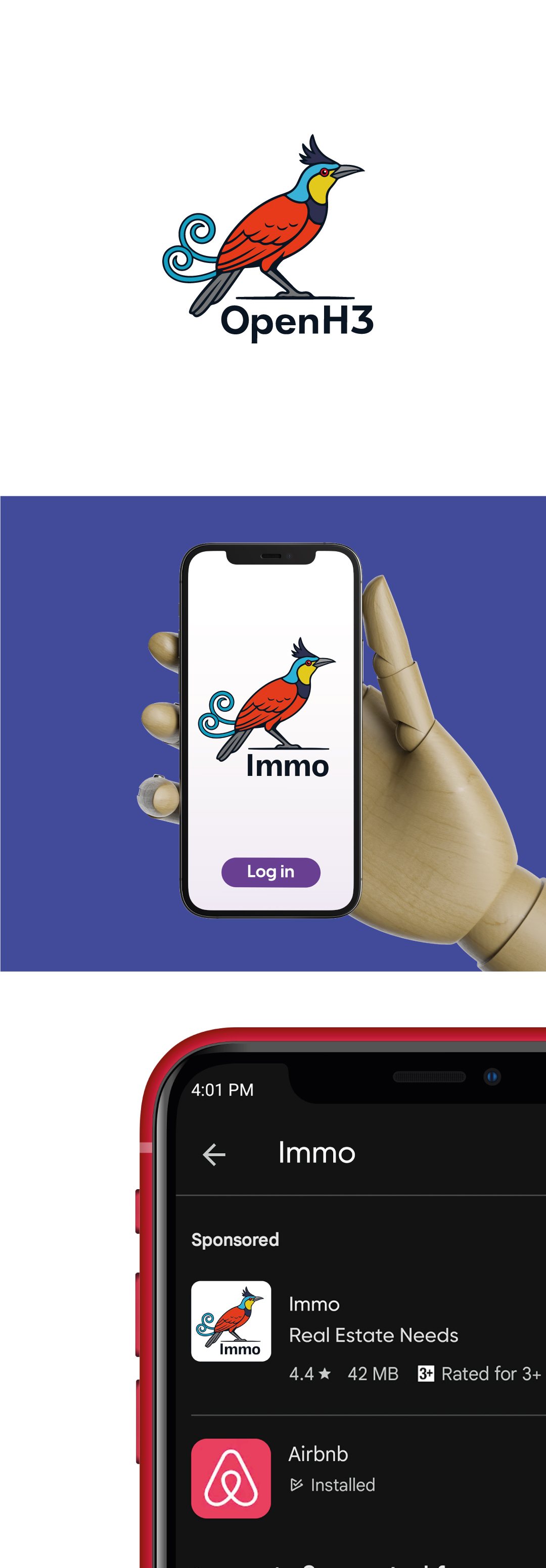 Logo Design by Magdi Bayomi for openH3 GmbH | Design #36132153