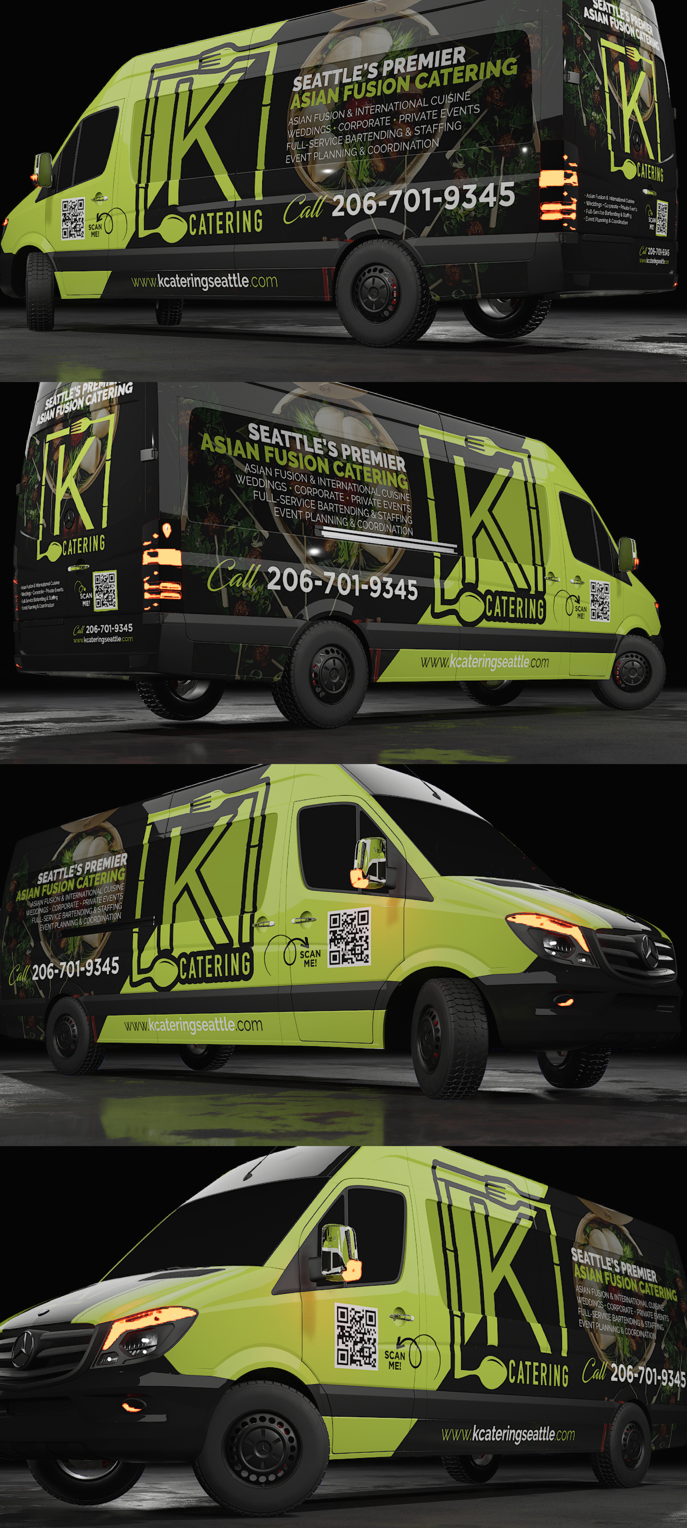 Diseño de Rotulación de Vehículo por VCreativeidea para K Catering | Diseño #36093935