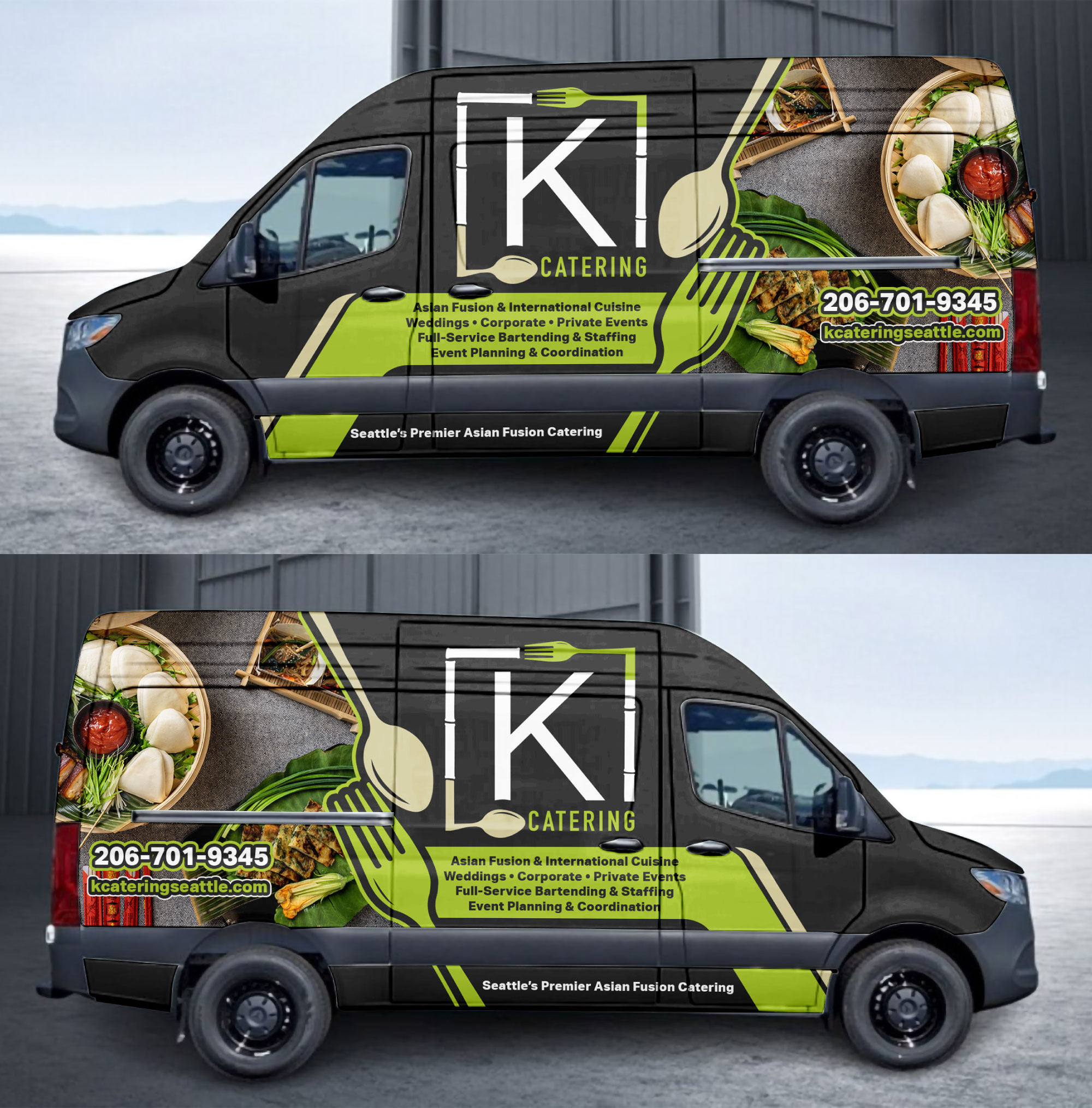 Car Wrap Design by LAXMI DESIGNHUB for K Catering | Design #36116613
