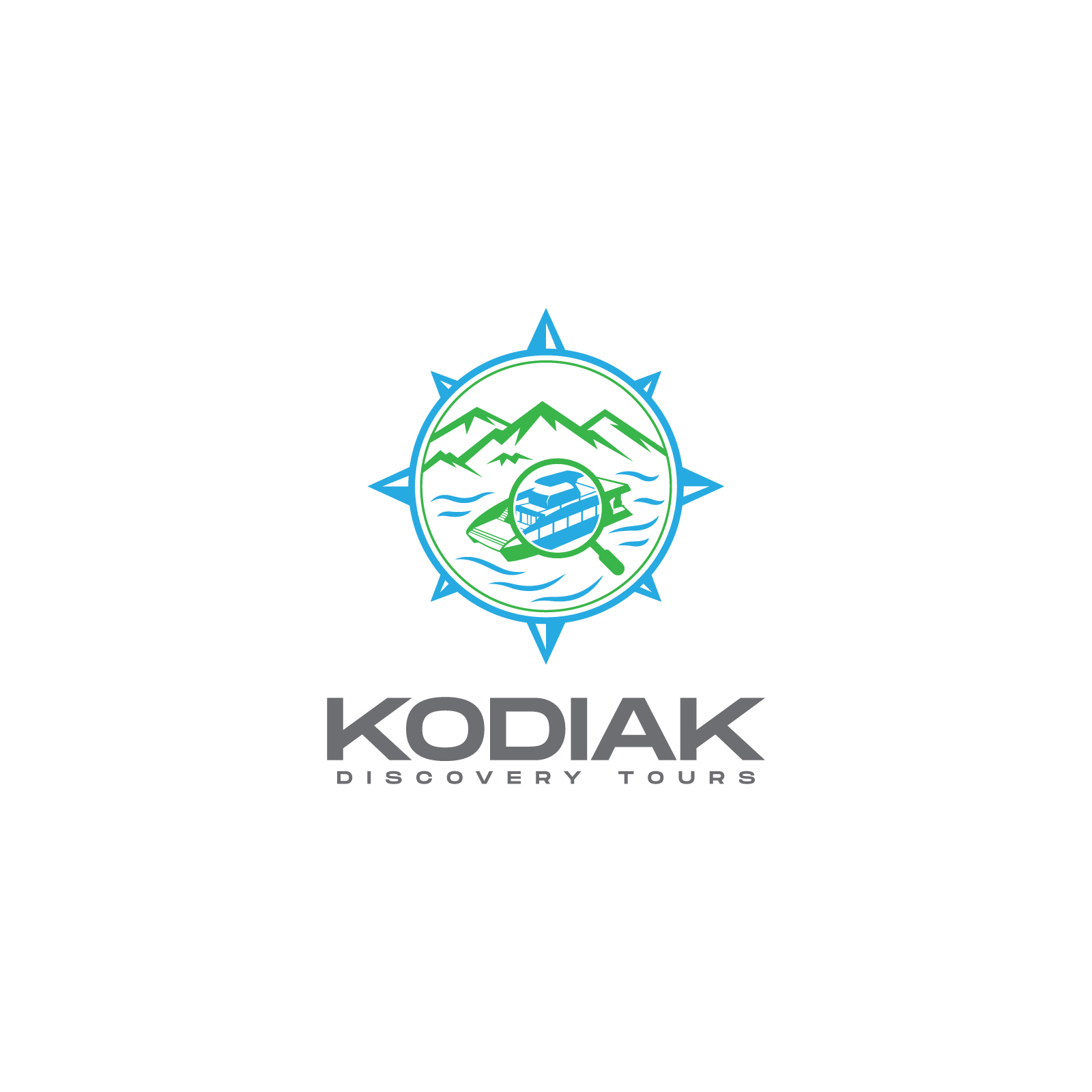 Logo Design by Modan Mohan Mohini for Kodiak Water Taxi and Transport | Design #36106130