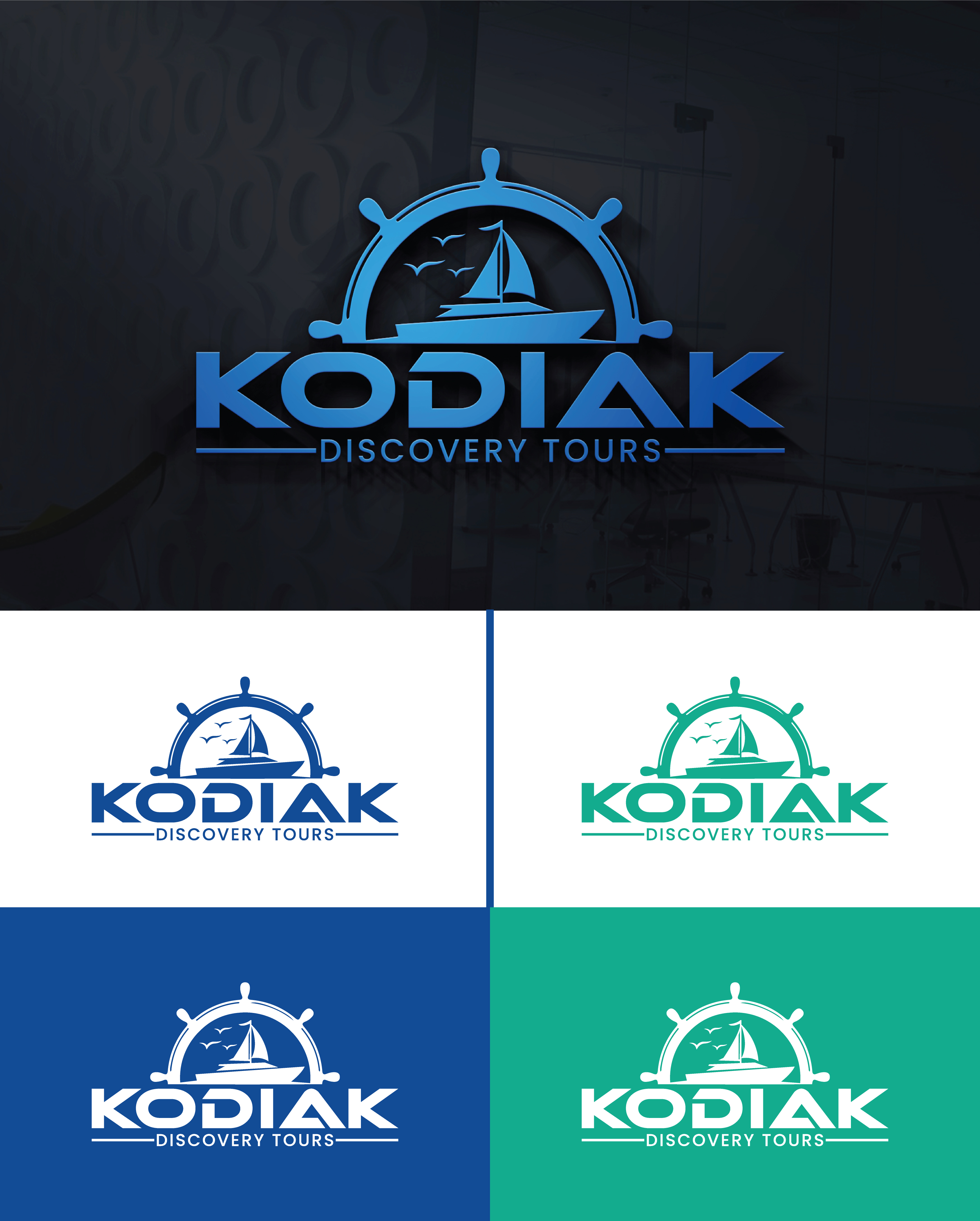 Logo Design by Creatify Lab for Kodiak Water Taxi and Transport | Design #36093440