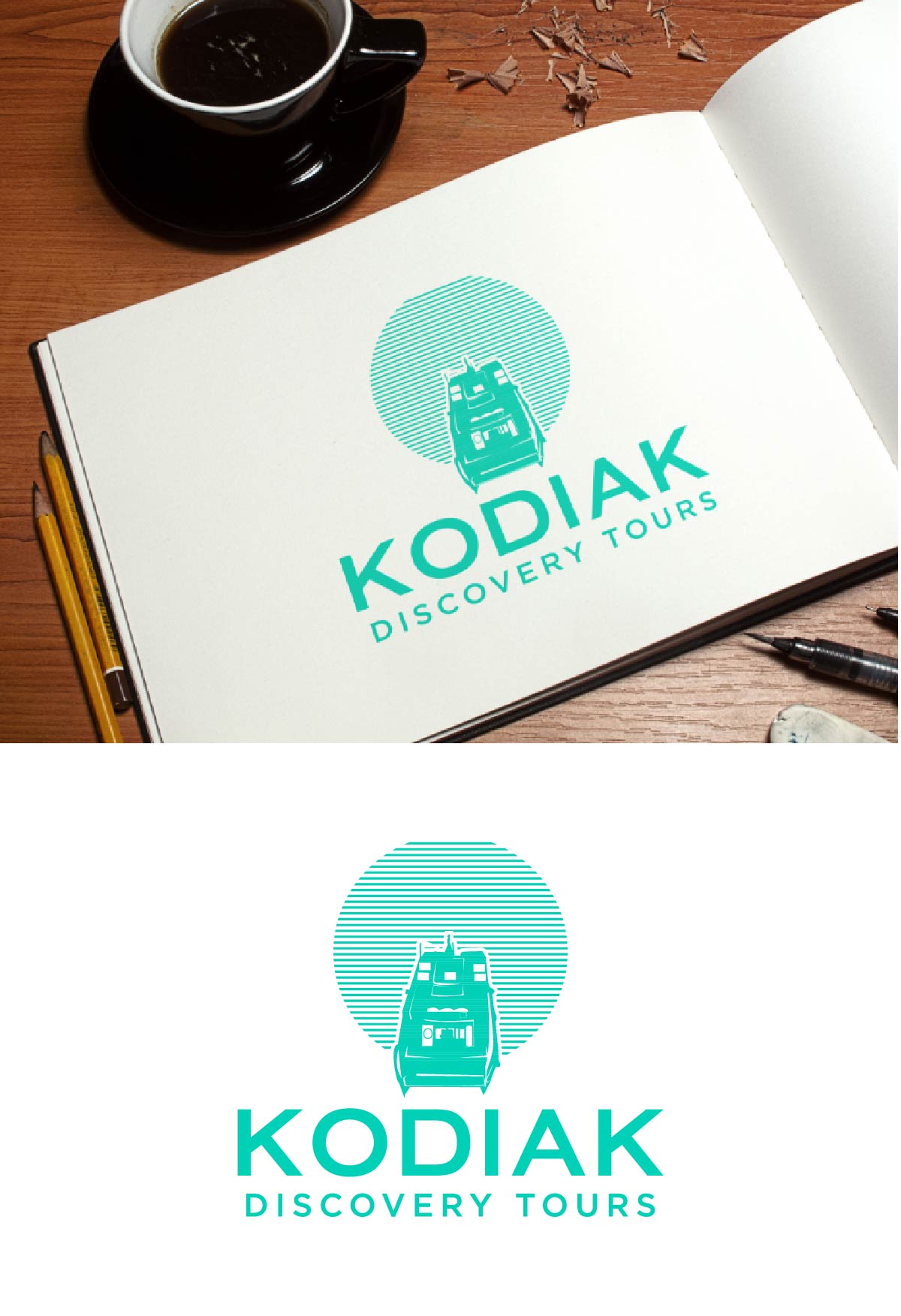 Logo Design by fly  design for Kodiak Water Taxi and Transport | Design #36104195