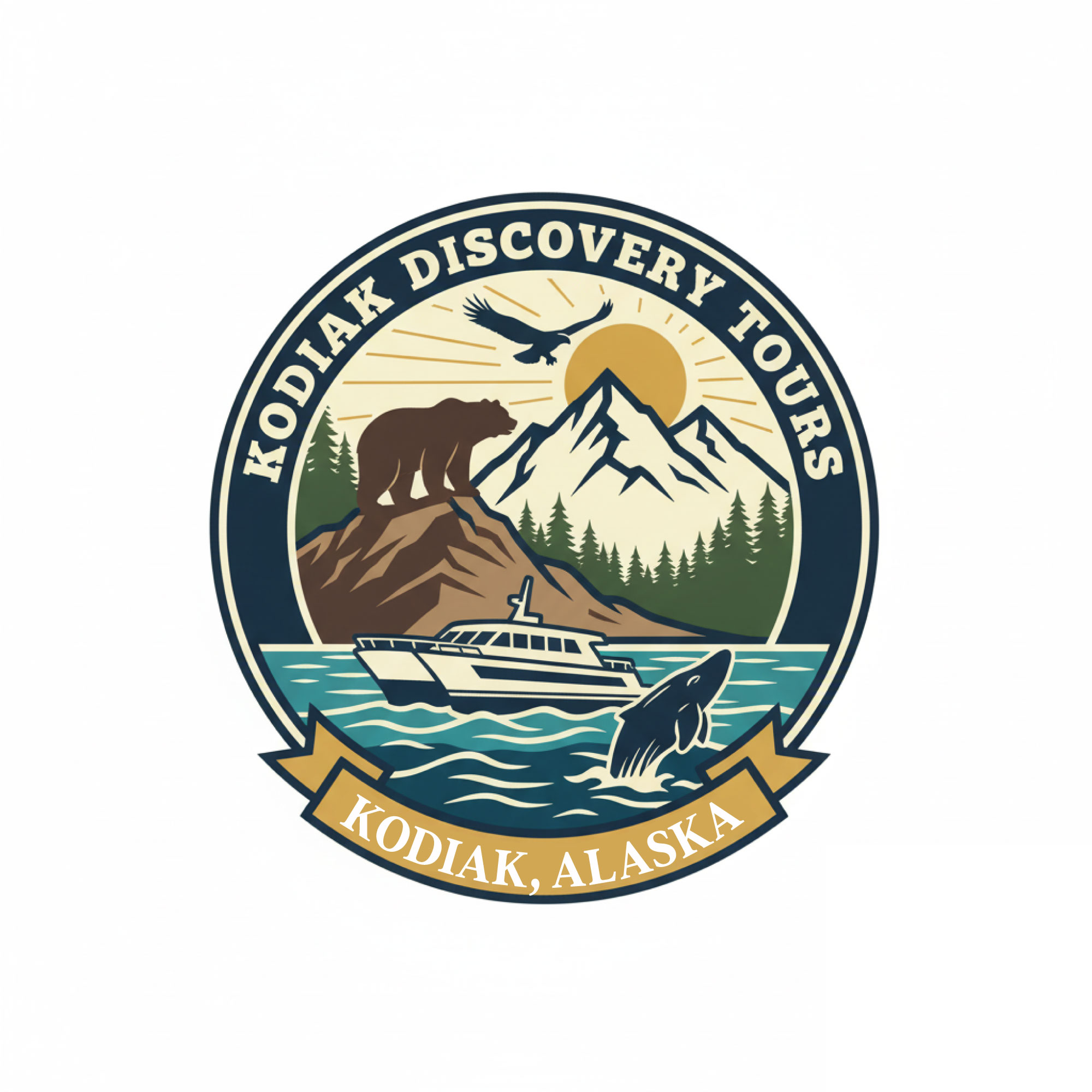 Logo Design by Amaira,s Creation for Kodiak Water Taxi and Transport | Design #36099865