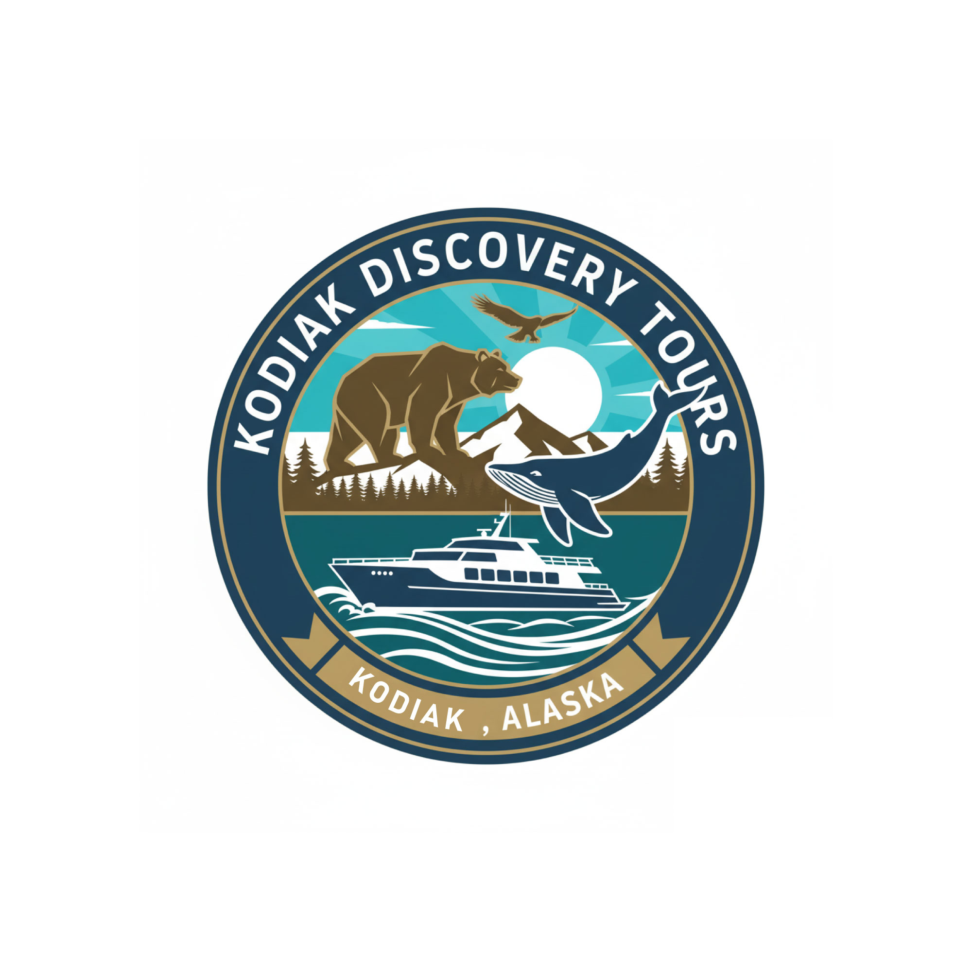 Logo Design by Amaira,s Creation for Kodiak Water Taxi and Transport | Design #36099866