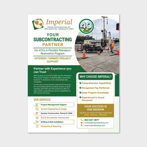 Design de Brochure par san.ty pour Imperial Testing & Engineering | Design : #36109682