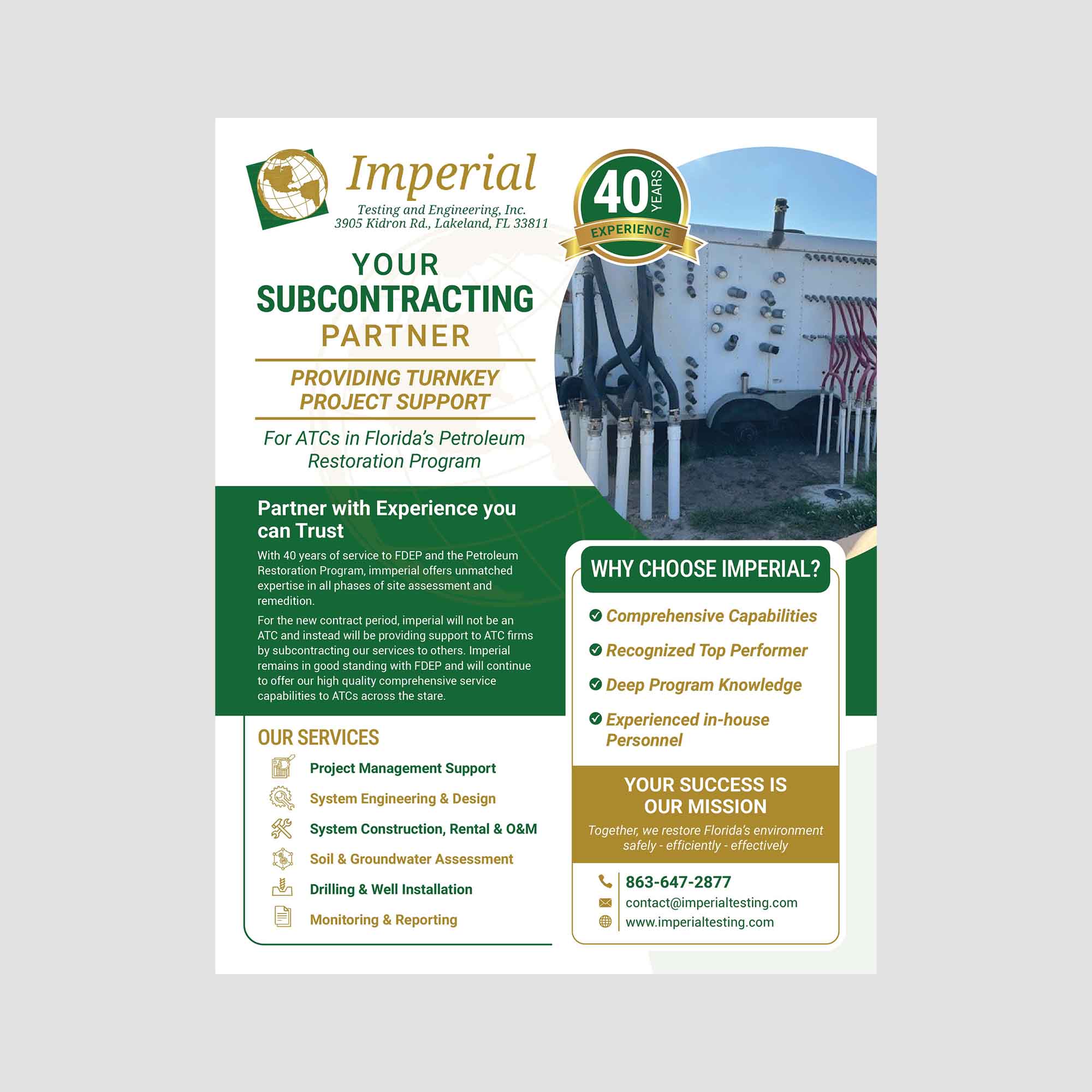 Brochure Design by san.ty for Imperial Testing & Engineering | Design #36115001