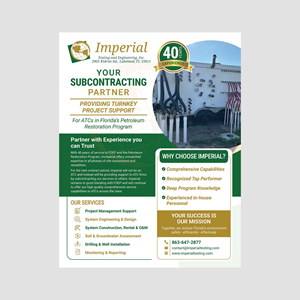 Brochure Design by san.ty for Imperial Testing & Engineering | Design: #36115001