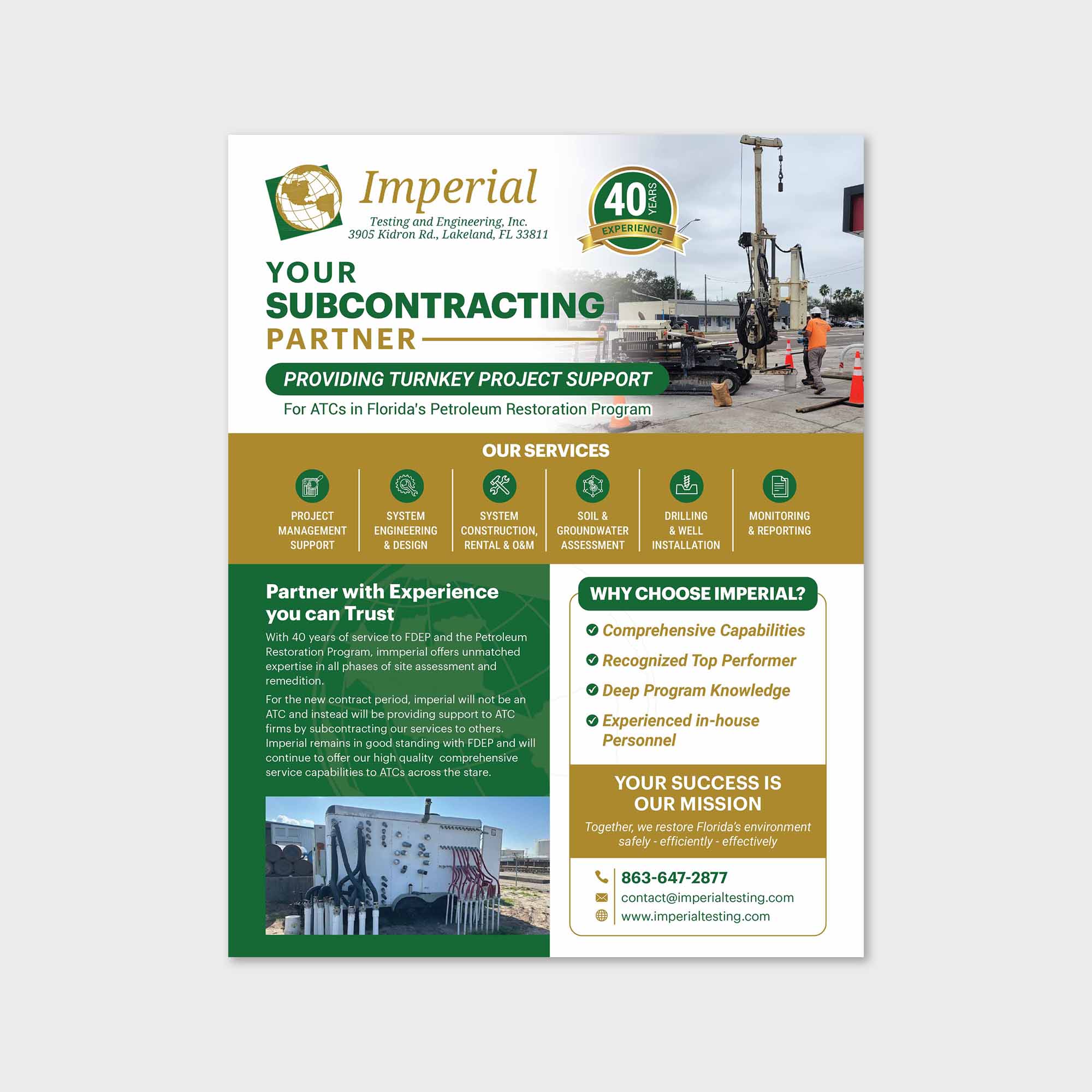 Brochure Design by san.ty for Imperial Testing & Engineering | Design #36121649