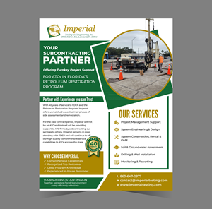 Brochure Design by Thati Designs for Imperial Testing & Engineering | Design: #36112242