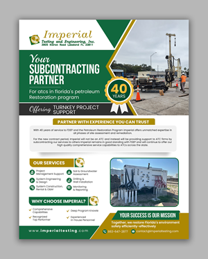 Brochure Design by debdesign for Imperial Testing & Engineering | Design: #36121894