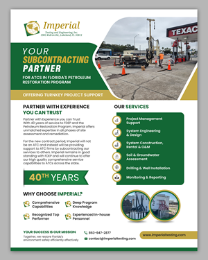 Brochure Design by debdesign for Imperial Testing & Engineering | Design: #36122002