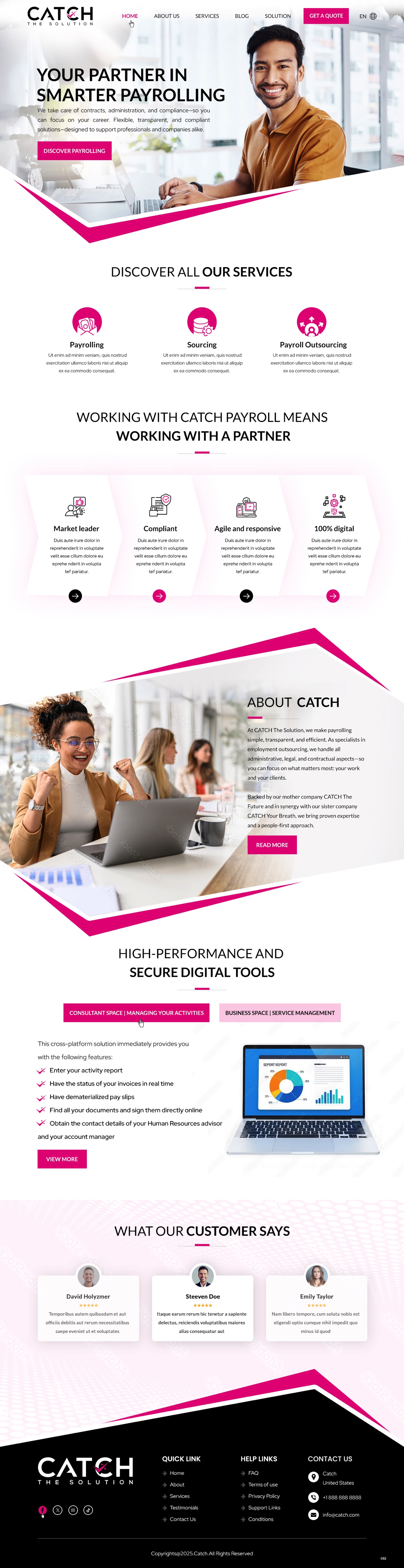 Web Design by pb for Catch Your Breath Sàrl | Design #36112786