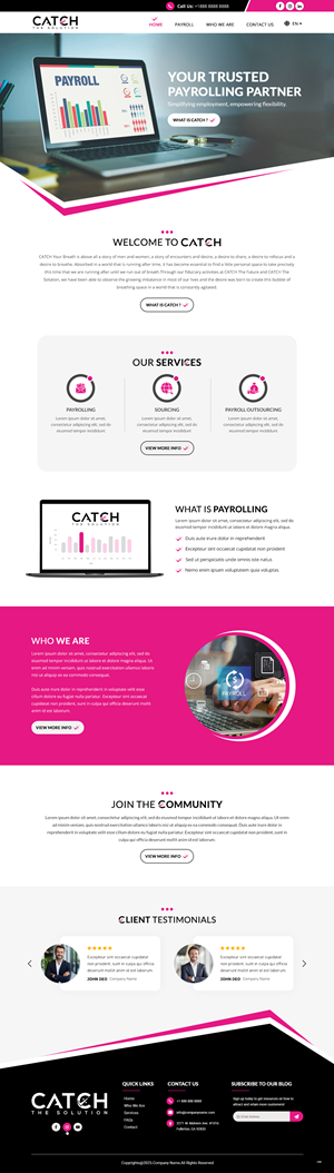 Web-Design von pb für Catch Your Breath Sàrl | Design: #36112793