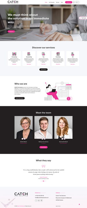 Web-Design von Ved Web Services für Catch Your Breath Sàrl | Design #36104629