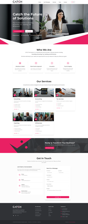 Web-Design von lemosys infotech für Catch Your Breath Sàrl | Design #36109402