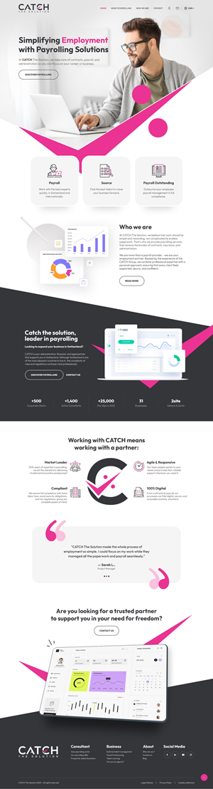 Web-Design von nzdesigners für Catch Your Breath Sàrl | Design: #36104281