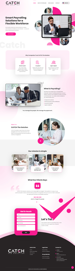 Web-Design von nzdesigners für Catch Your Breath Sàrl | Design: #36125972