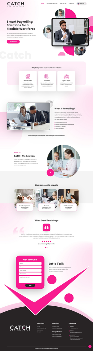 Web-Design von nzdesigners für Catch Your Breath Sàrl | Design: #36125973