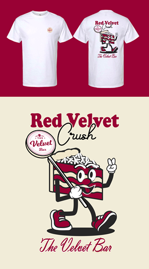 T-shirt Design by KickArt for The Velvet Bar | Design: #36182249