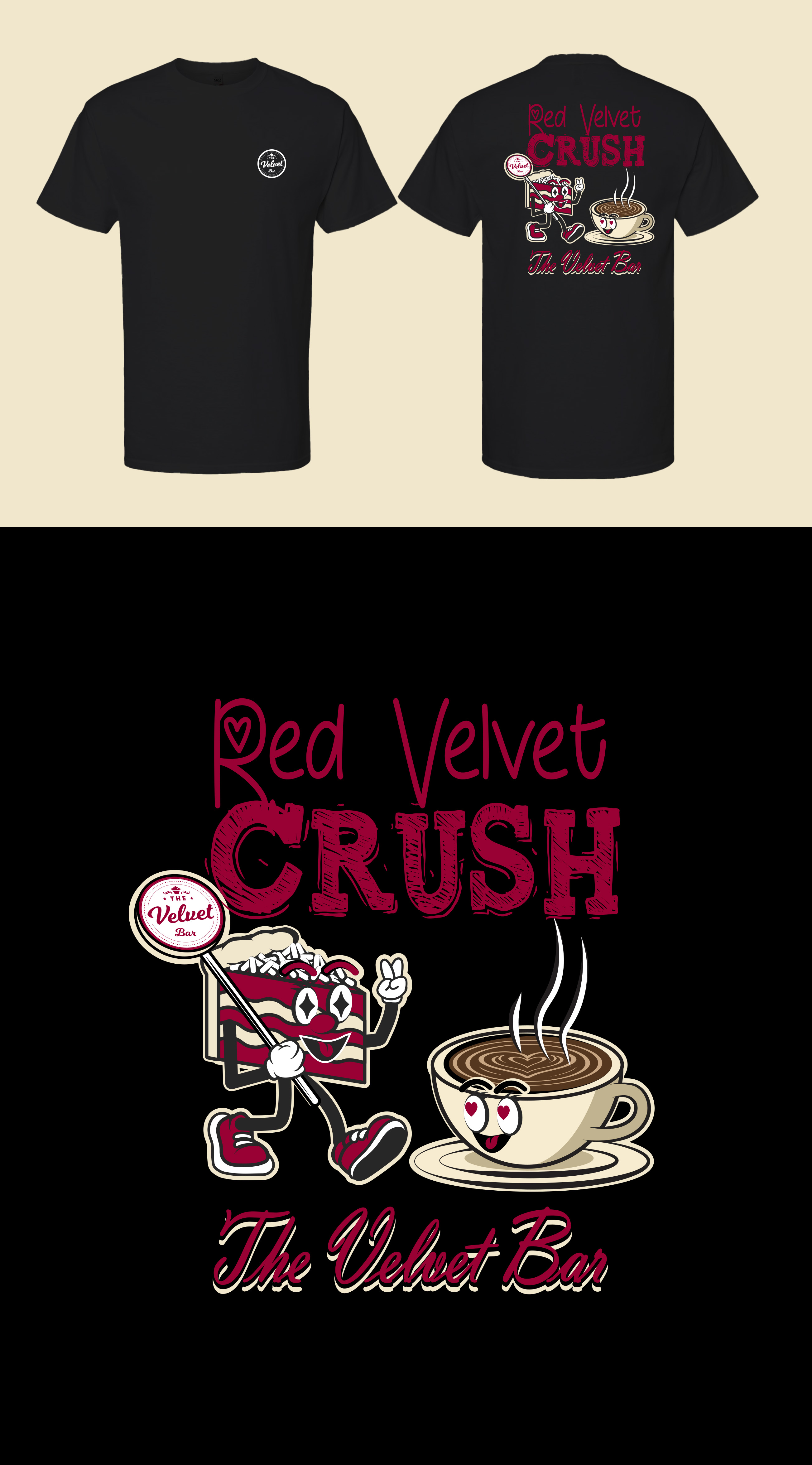 T-shirt Design by KickArt for The Velvet Bar | Design #36182564
