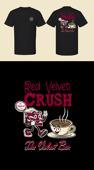 T-shirt Design by KickArt for The Velvet Bar | Design: #36182564
