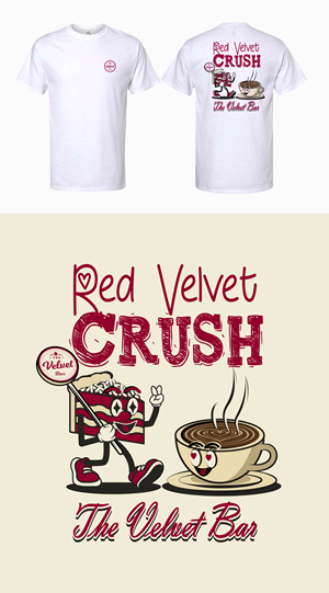 T-shirt Design by KickArt for The Velvet Bar | Design: #36182565