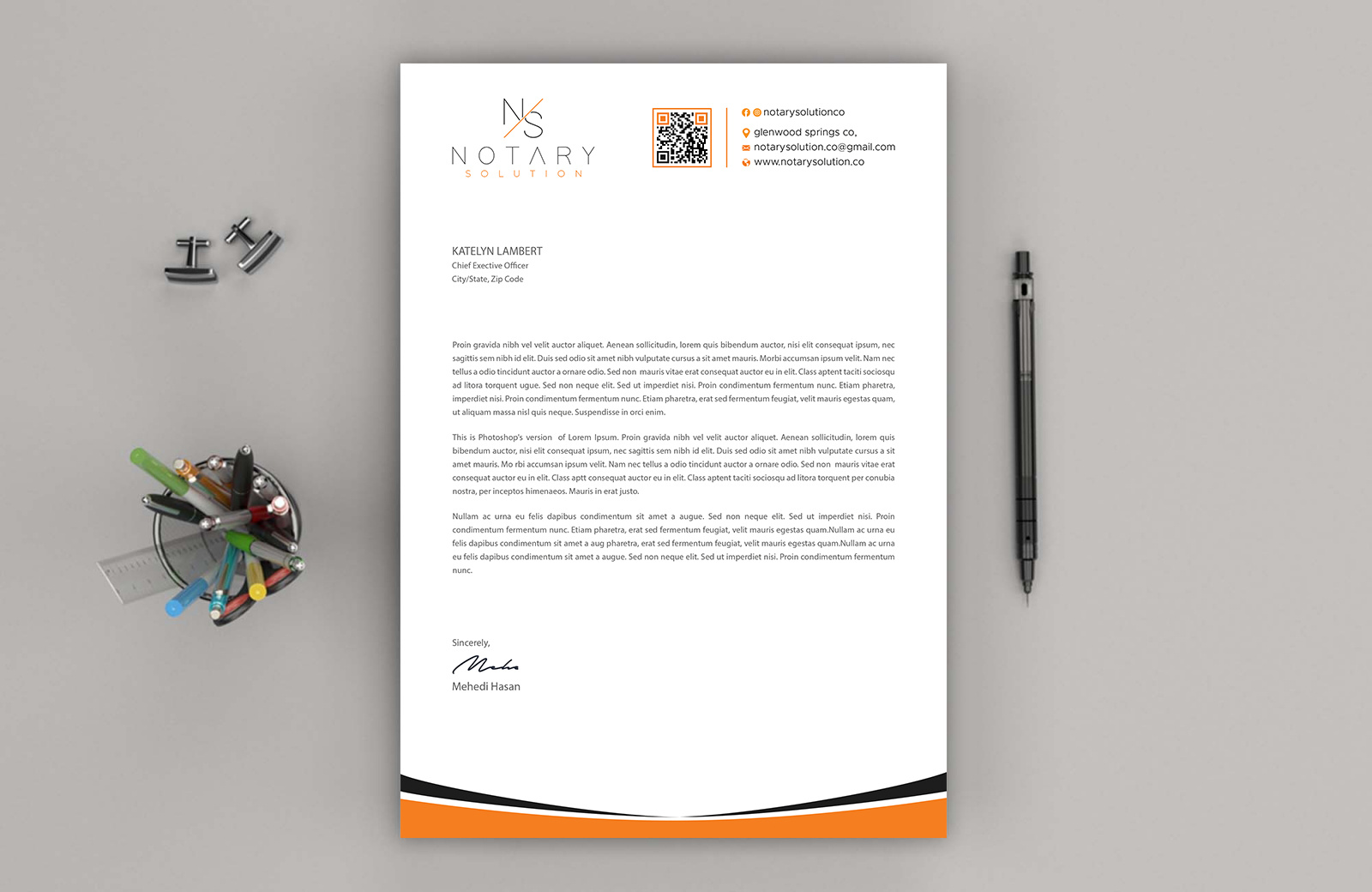 Letterhead Design by Expert Bappy for this project | Design #36099170