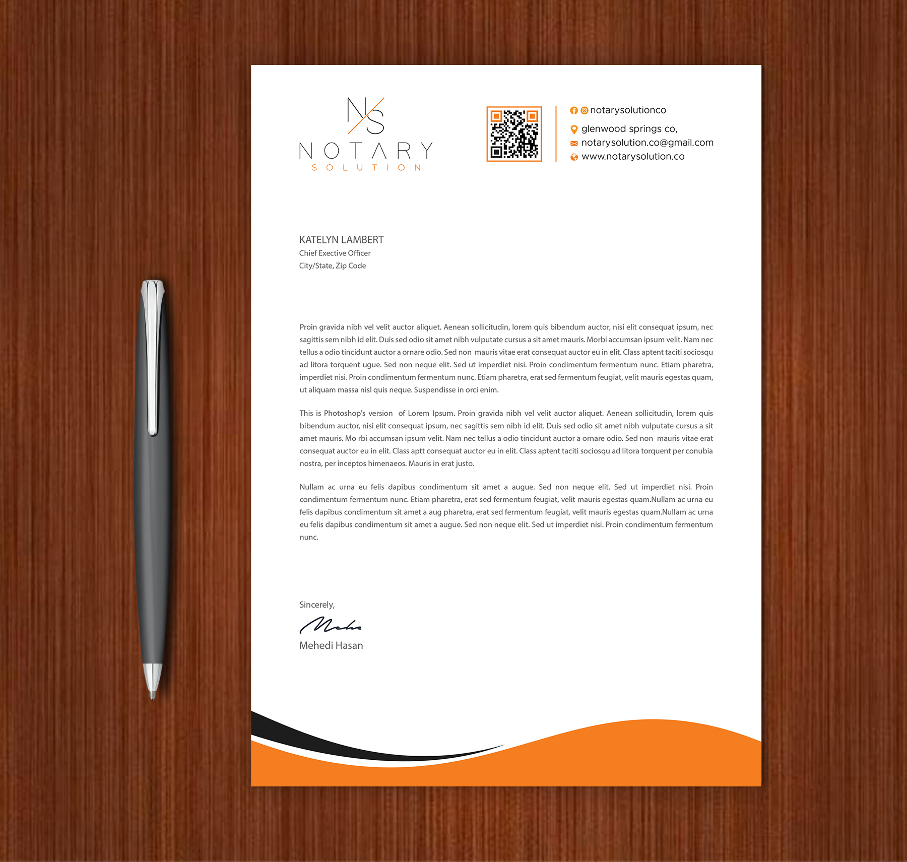 Letterhead Design by Expert Bappy for this project | Design #36099171